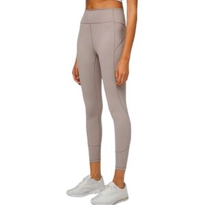 Lululemon In Movement Tight 25"  Everlux Dark Chrome